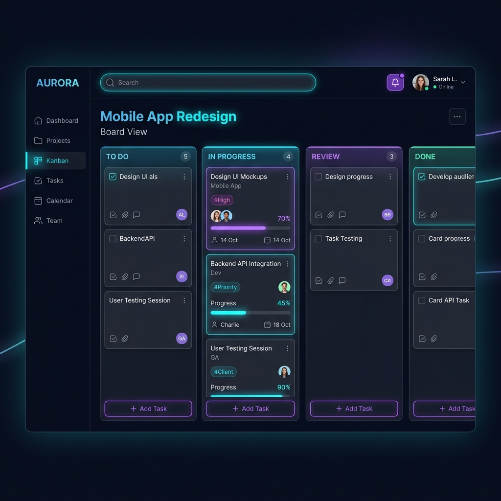 TaskFlow Project Management App